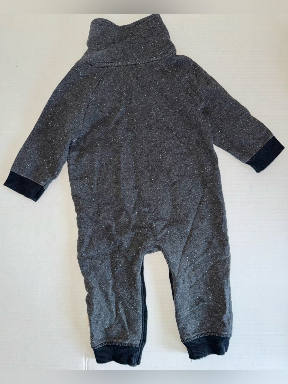 2 PC Set Burts Bees Baby Organic Cotton Quilted Bunting + Onesie Sweater 6-9M - Picture 4 of 9